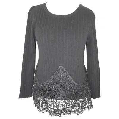 Pre-owned Claudie Pierlot Wool Jumper In Black