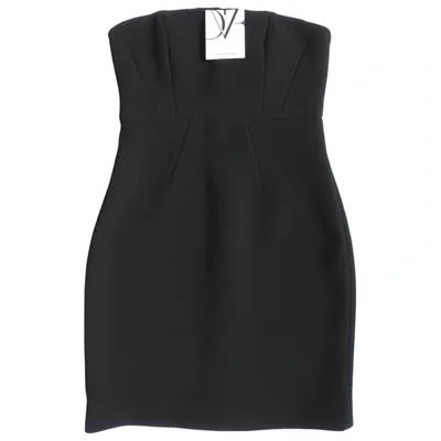 Pre-owned Diane Von Furstenberg Mini Dress In Black