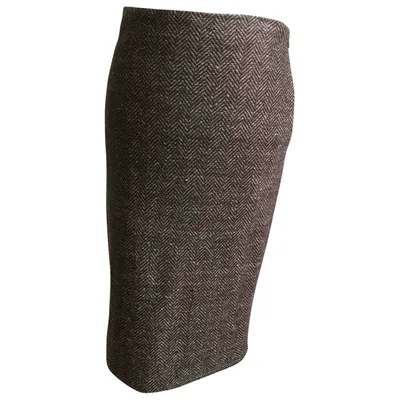 Pre-owned Ralph Lauren Cashmere Mid-length Skirt In Brown