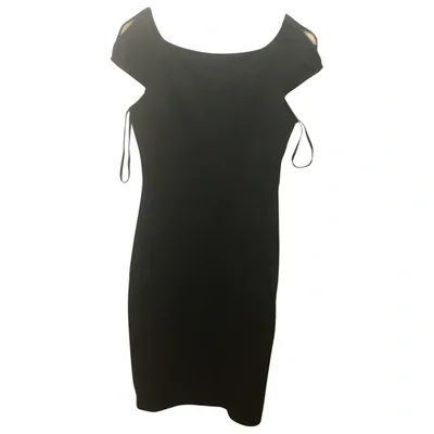 Pre-owned Diane Von Furstenberg Mid-length Dress In Black