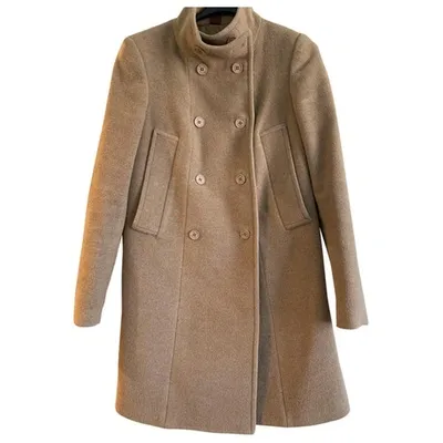 Pre-owned Dondup Wool Coat In Camel