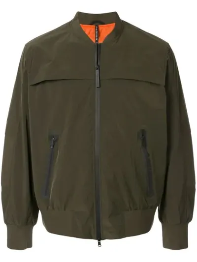 Blackbarrett Zip-up Bomber Jacket In Green