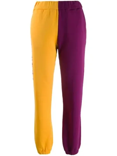 Fiorucci Zweifarbige Jogginghose In Purple