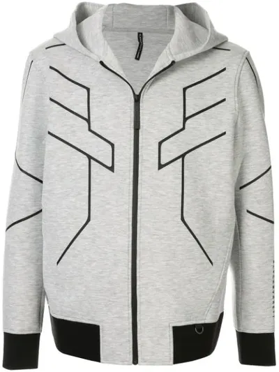 Blackbarrett Kapuzenjacke Mit Geometrischem Print In Grey