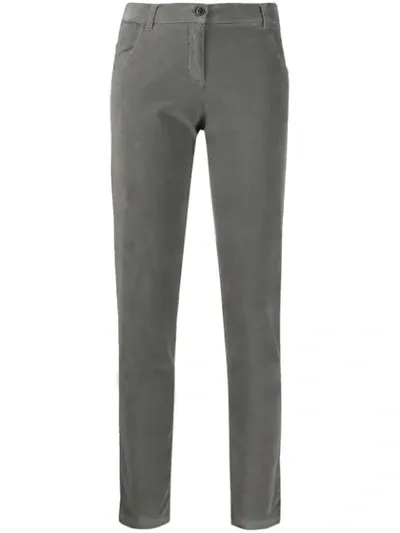 Woolrich Stretch Velvet Pants In Grey