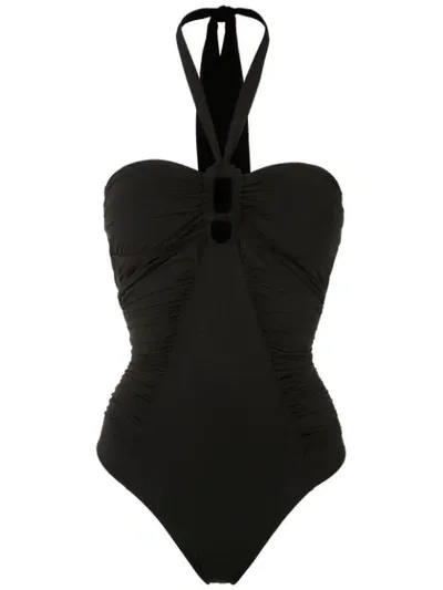 Brigitte Ruched Swimsuit In Black