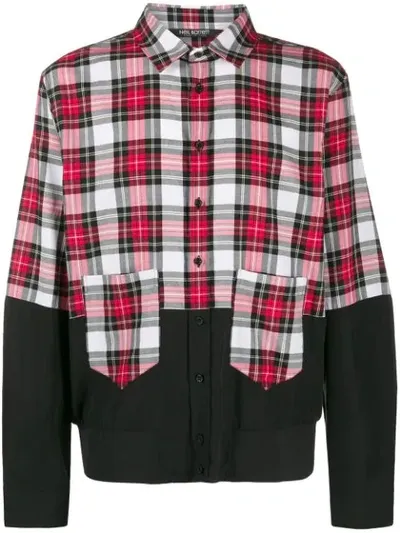 Neil Barrett Plaid Shirt In Black