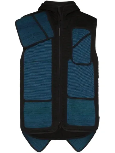 Byborre Blue Contrast Detail Hooded Gilet