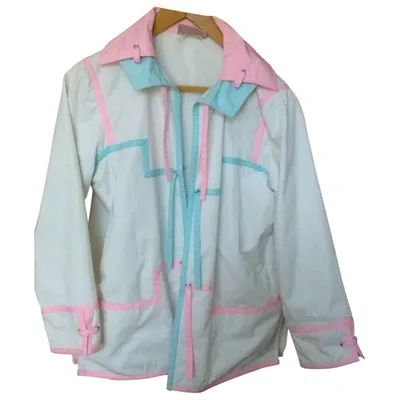 Pre-owned Courrèges Coat In Ecru