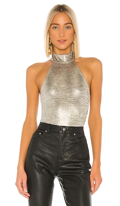 House Of Harlow 1960 X Revolve Shae Bodysuit In Pewter