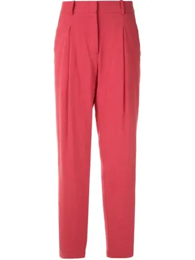 Alcaçuz Marisa Front Pleates Trousers In Red