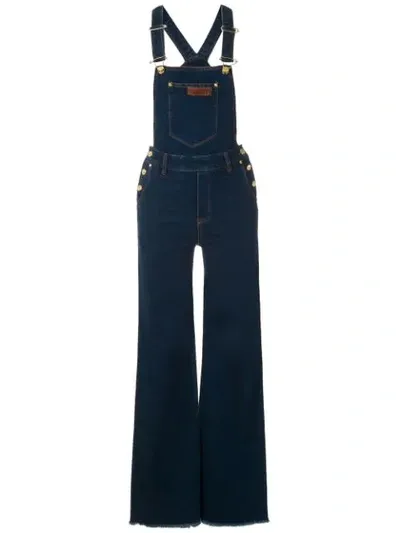 Amapô Julieta Denim Dungarees In Blue