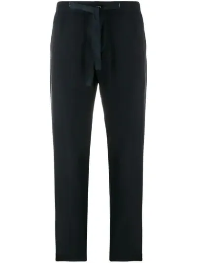 Entre Amis Razio Drawstring Suit Trousers In Blue