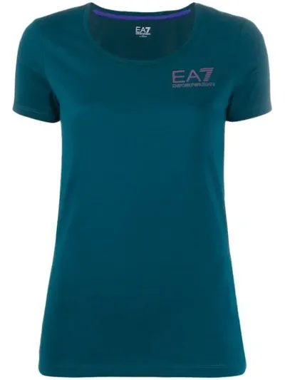 Ea7 Short Sleeve T-shirt In Blue