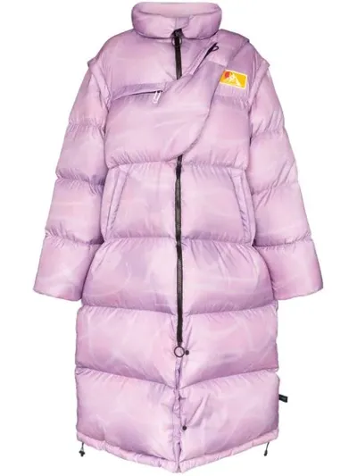 Off-white Oversized Quilted Nylon-ripstop Down Jacket In Purple