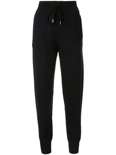 Markus Lupfer Tapered-leg Knitted Joggers In Black