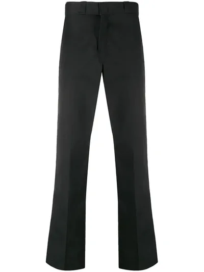 Dickies Construct Flared Mid Rise Trousers In Black