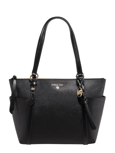 Michael Michael Kors Nomad Leather Bag In Black