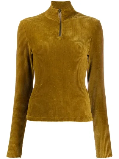 Han Kjobenhavn Velvet Corduroy Jumper In Green