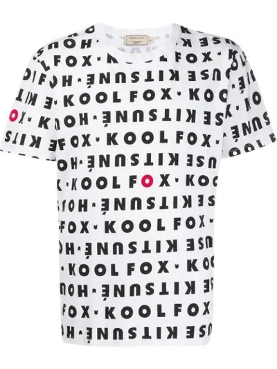 Maison Kitsuné Maison Kitsune White All Over Kool Fox T-shirt