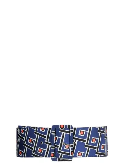 Maliparmi Printed Belt In Blue