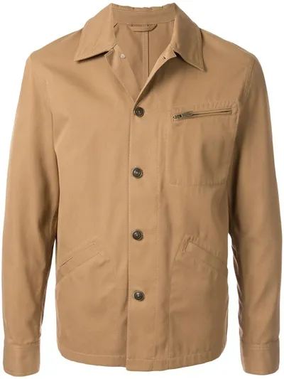 Cerruti 1881 Lightweight Jacket In Brown