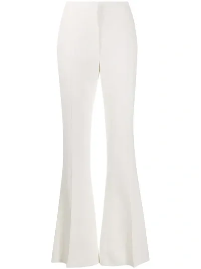 Alexander Mcqueen Flared Tailored Trousers In White