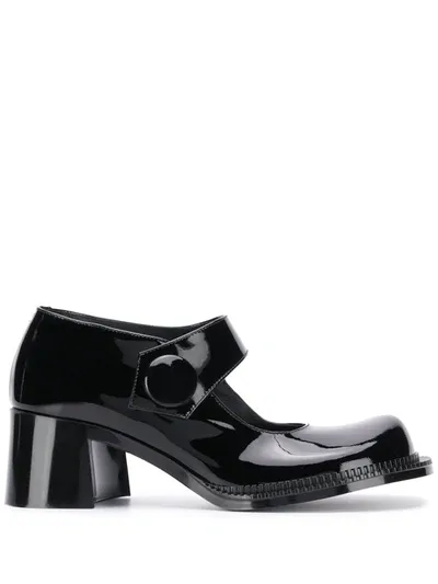 Maison Margiela Chunky Heel Mary Jane Shoes In Black