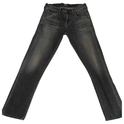 Pre-owned Citizens Of Humanity Straight Jeans In Blue