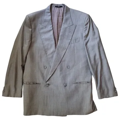 Pre-owned Valentino Silk Vest In Grey