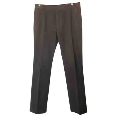 Pre-owned Costume National Trousers In Anthracite