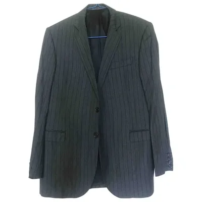 Pre-owned Costume National Wool Suit In Anthracite