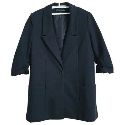 Pre-owned Elizabeth And James Grey Synthetic Jacket