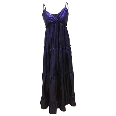 Pre-owned P.a.r.o.s.h Maxi Dress In Purple