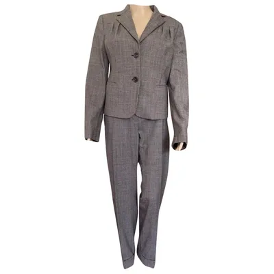 Pre-owned Alberto Biani Wool Dress In Grey