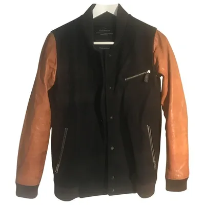 Pre-owned Allsaints Wool Jacket In Black