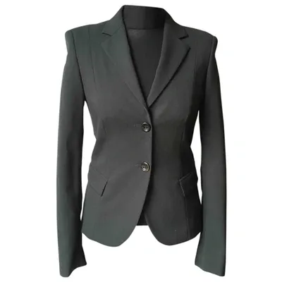 Pre-owned Alberto Biani Wool Blazer In Green