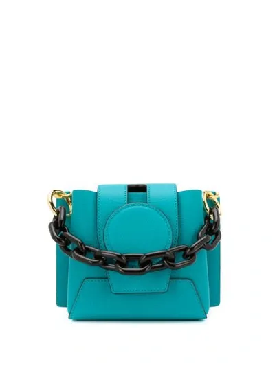 Yuzefi Daria Mini Bucket Bag In Light Blue,green