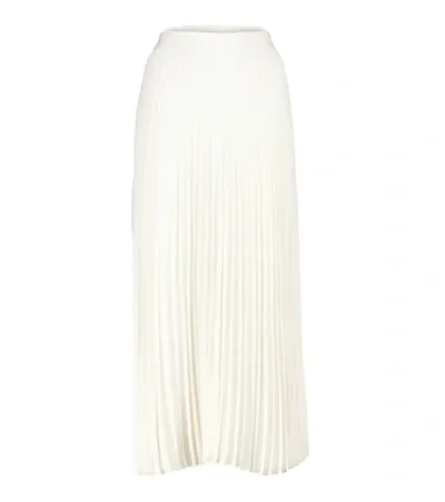 Co Essentials Pleated Midi Skirt In Ivory