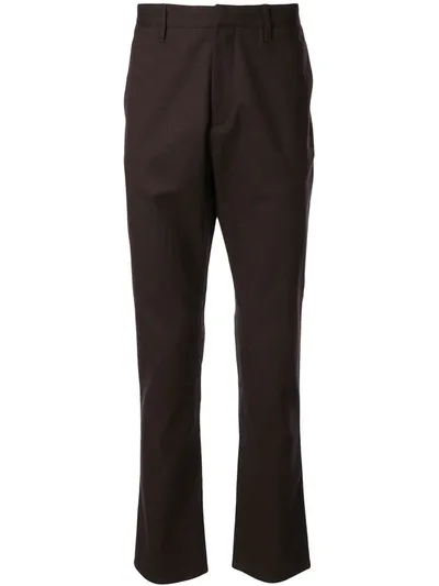 Cerruti 1881 Straight Leg Trousers In Red