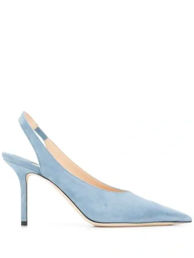 Jimmy Choo Ivy 85mm Pumps In Blue