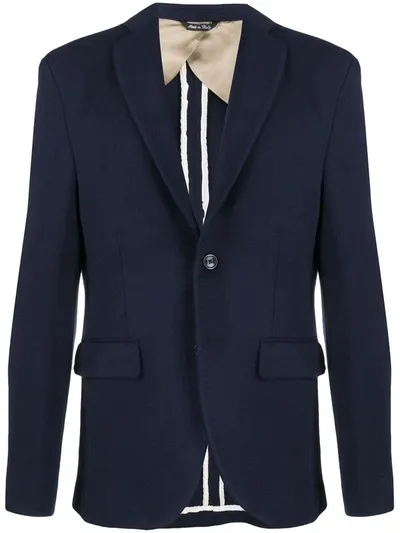 Lc23 Single-breasted Fitted Blazer In Blue