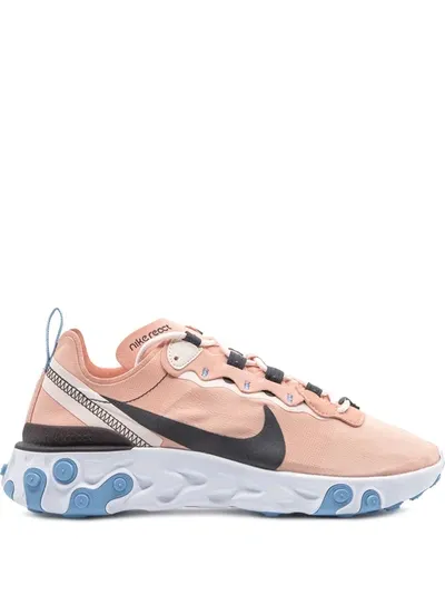 Nike React Element 55 Sneakers In Pink