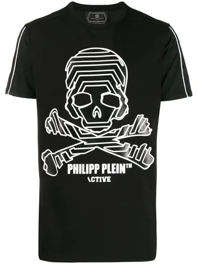 Philipp Plein Skull Print T-shirt In Black