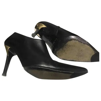 Pre-owned Lk Bennett Leather Heels In Black