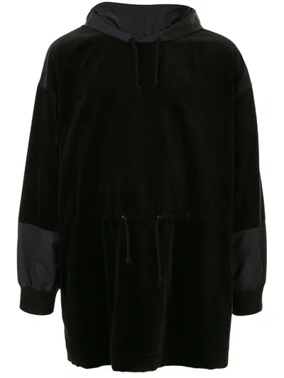 Undercover Drawstring Long-sleeve Hoodie In Black