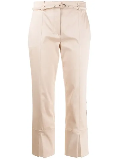 Emilio Pucci Cropped Tailored Trousers In Neutrals