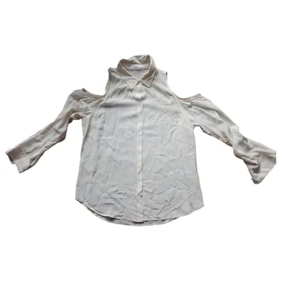 Pre-owned Equipment Silk Shirt In Ecru