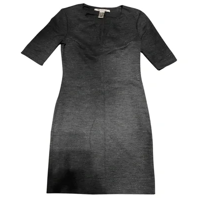 Pre-owned Diane Von Furstenberg Wool Mid-length Dress In Grey