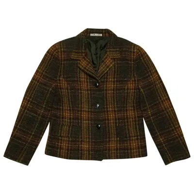 Pre-owned Aquascutum Wool Coat In Multicolour